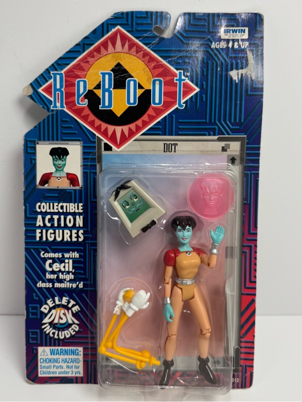 ReBoot Dot Action Figure Irwin 1995 Vintage Collectible